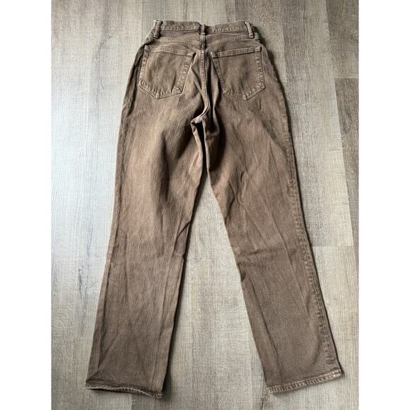 ABERCROMBIE & FITCH The 90's‎ Straight Ultra High Rise Jeans Curve Women's Sz 27 - Picture 2 of 7